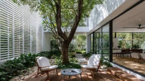 Indoor Garden House Design with Natural Light